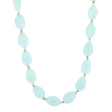 Afbeelding in Gallery-weergave laden, Natuurstenen ketting grote kralen “turquoise”