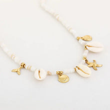 Afbeelding in Gallery-weergave laden, Kralenketting met bedels zeester