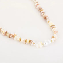 Load image into Gallery viewer, Chipstone ketting van natuurstenen met parels