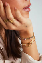 Afbeelding in Gallery-weergave laden, Stainless steel armband blue stones ”silver”