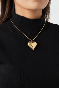 Bold heart ketting “Silver”