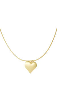 Bold heart ketting “gold”