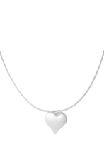 Load image into Gallery viewer, Bold heart ketting “Silver”
