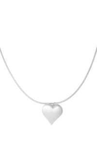 Bold heart ketting “Silver”