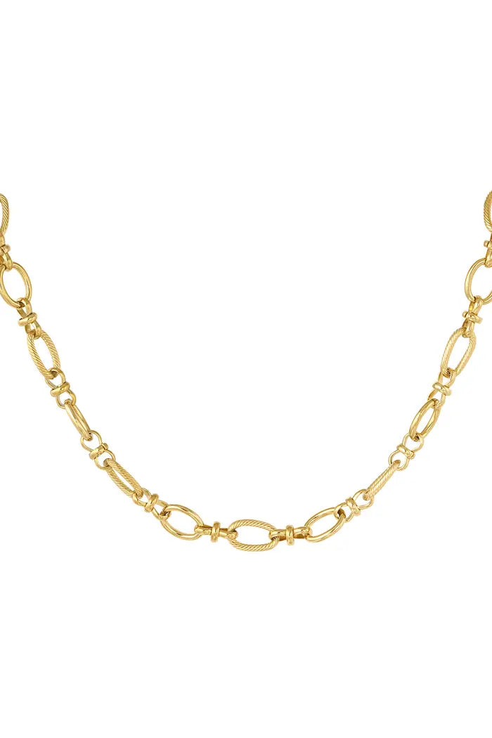 Stainless Steel small chain ketting “gold”