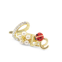 Load image into Gallery viewer, Kleine broche love met lieveheersbeestje
