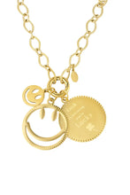 Load image into Gallery viewer, Funky smile ketting “gold”
