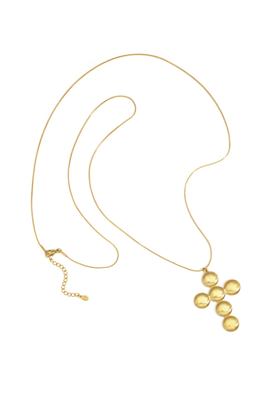 Stainless Steel long necklace with cross