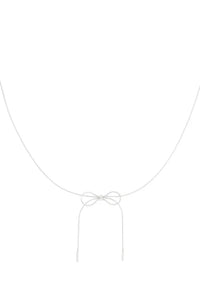 Stainless Steel ketting bow “Silver”