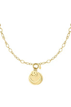 Load image into Gallery viewer, Funky smile ketting “gold”
