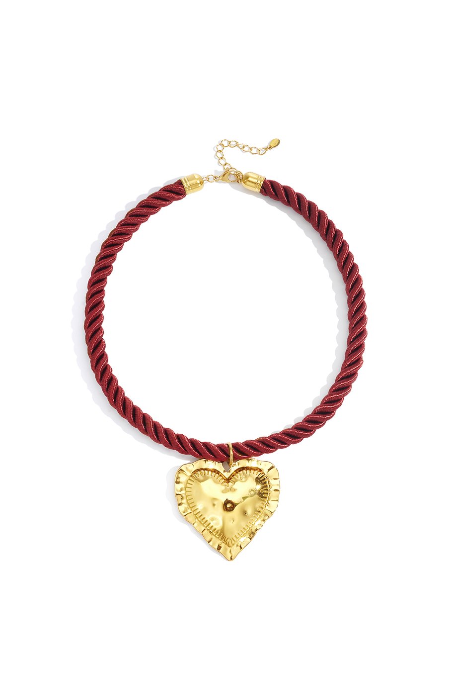 Necklace with charm heart “red”