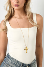 Afbeelding in Gallery-weergave laden, Stainless Steel long necklace with cross
