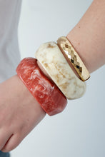 Afbeelding in Gallery-weergave laden, Acryl bangle armband Ivory mix
