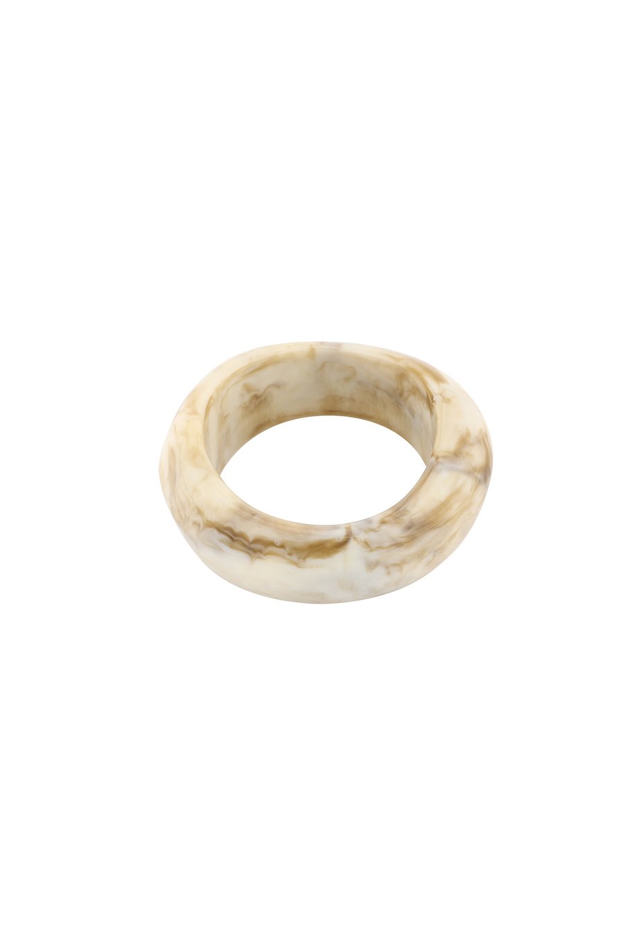 Acryl bangle armband Ivory mix