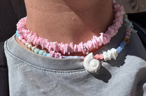Pastelkleurige kralenketting “Pascalle”