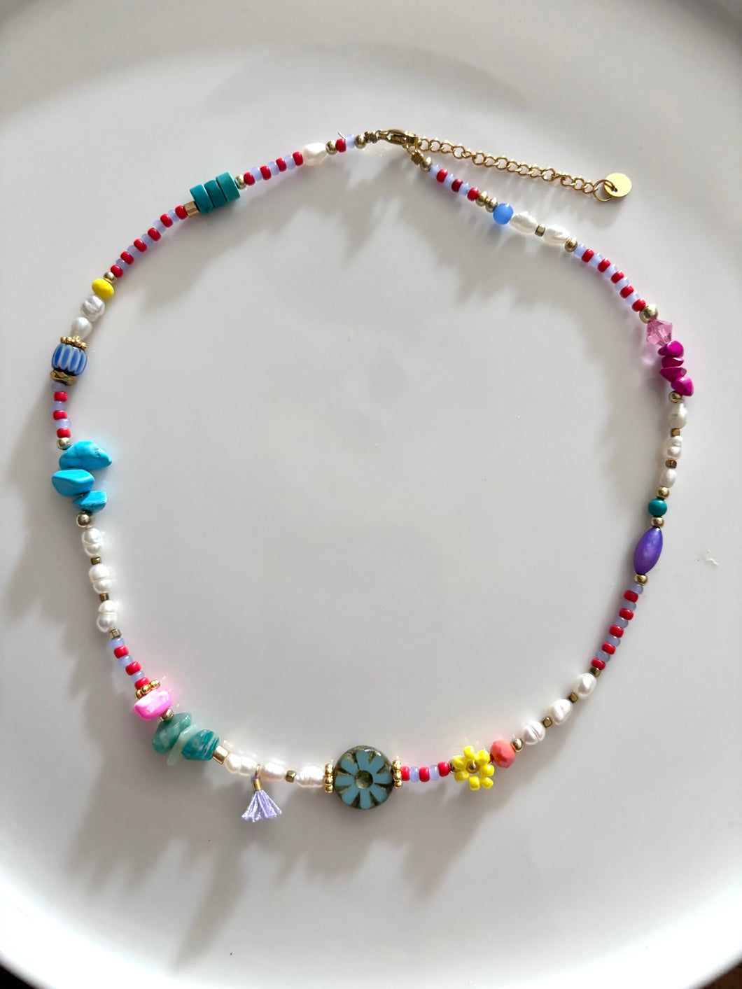 Multicolour kralenketting “Brandy”