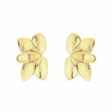 Load image into Gallery viewer, Stainless steel leave oorbellen “gold”
