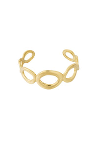 Stainless steel armband cuff hoop