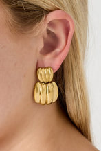 Afbeelding in Gallery-weergave laden, Stainless Steel oorbellen geometric gold
