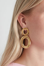 Afbeelding in Gallery-weergave laden, Stainless steel oorbellen circles gold
