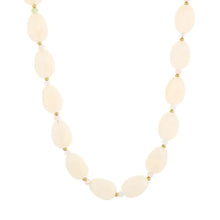 Afbeelding in Gallery-weergave laden, Natuurstenen ketting grote kralen “Ivory”

