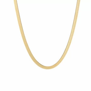 Stainless steel snake ketting “gold”