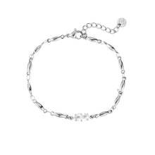 Load image into Gallery viewer, Stainless steel fijne armband met zirkonia “Silver”
