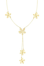 Load image into Gallery viewer, Stainless steel lange ketting flower “gold”
