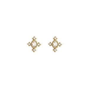 Stainless steel ear studs “goud”