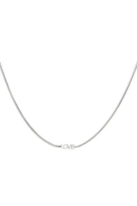 Stainless steel ketting met LOVE “Silver”