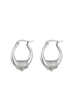 Load image into Gallery viewer, Stainless steel oorbellen indian vibes “Silver”
