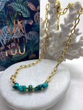 Afbeelding in Gallery-weergave laden, Premium ketting turquoise edelsteen jassero
