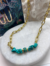 Afbeelding in Gallery-weergave laden, Premium ketting turquoise edelsteen jassero
