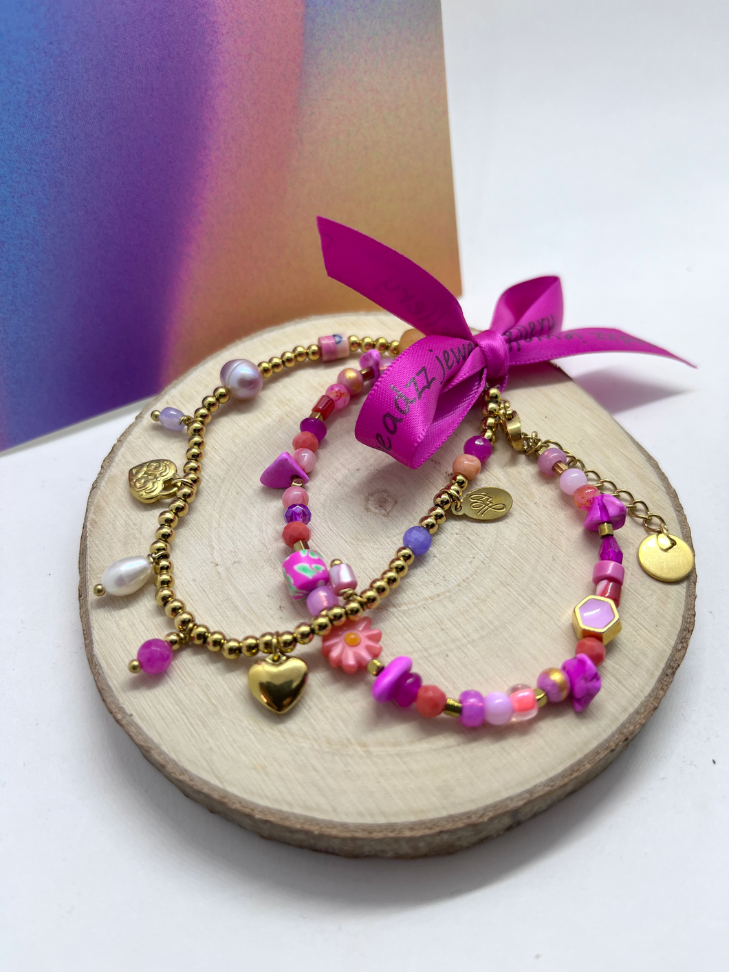 Armbandenset “the fuchsia edit”