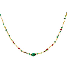 Afbeelding in Gallery-weergave laden, Trendy kralenketting van Stainless steel “green”
