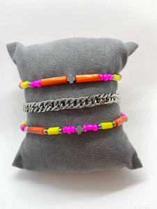 Mooie neon kralenarmband “Neon 2”