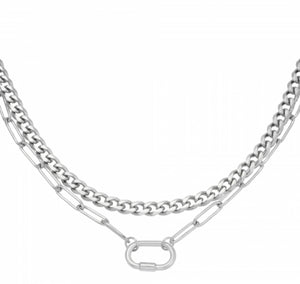 Stainless steel ketting 2 in 1 “chains”