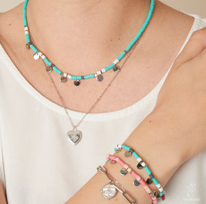 Kralenketting “Summerlove turquoise”