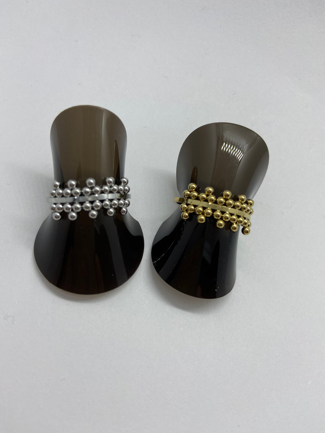 Stainless steel ring met bolletjes “Indy silver”