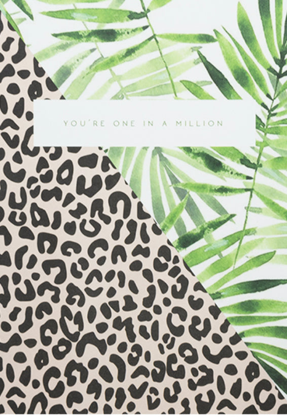 Sieraden kaart “You’re one in a million”