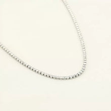 Afbeelding in Gallery-weergave laden, Fijne Stainless steel strass ketting met zirkonia
