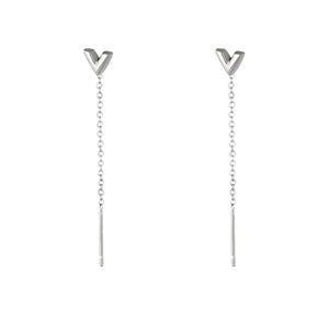 Mooie Stainless steel hangers “silver V”